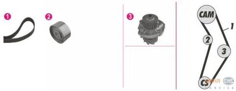 KIT [WATER PUMP + DISTRIBUTION CONTROL ASSEMBLY]