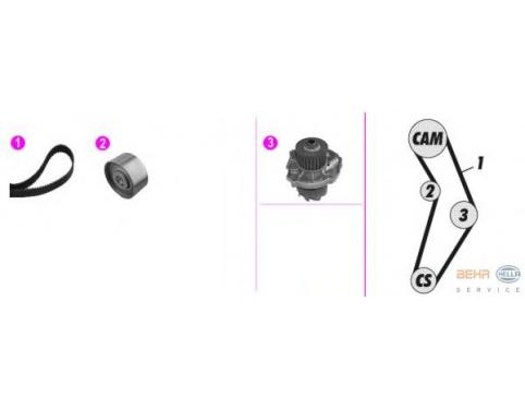 KIT [WATER PUMP + DISTRIBUTION CONTROL ASSEMBLY]