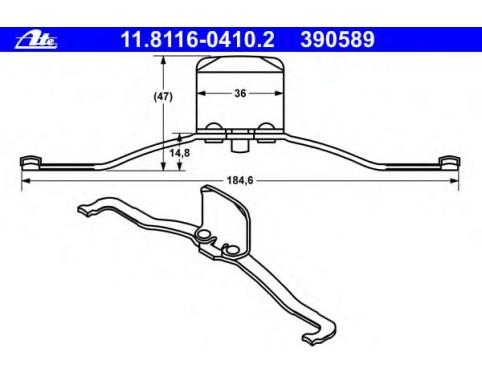 Spring, brake caliper