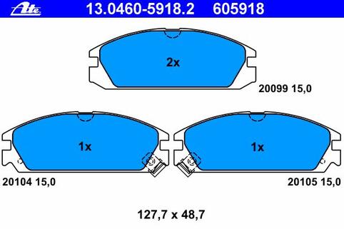 Brake Pad Set, disc brake
