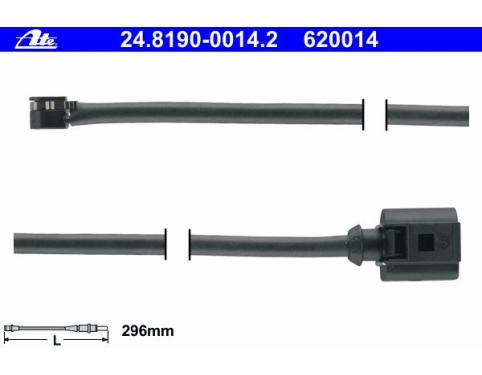 Warning Contact, brake pad wear