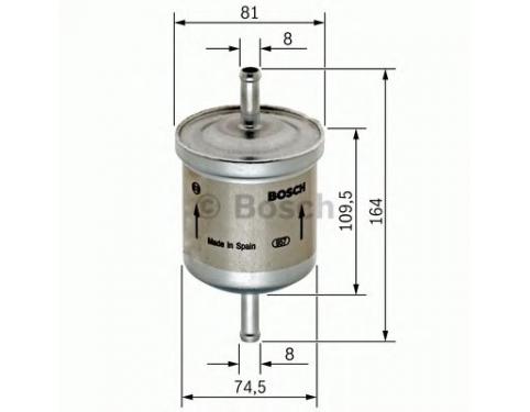Fuel filter, gasoline injection