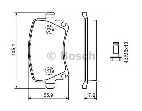 Rear Brake Pad Set