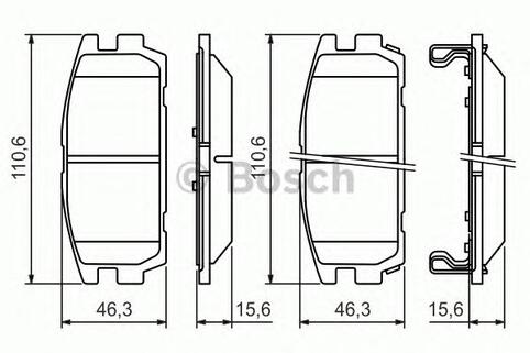 Rear Brake Pad Set