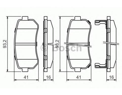 Rear Brake Pad Set