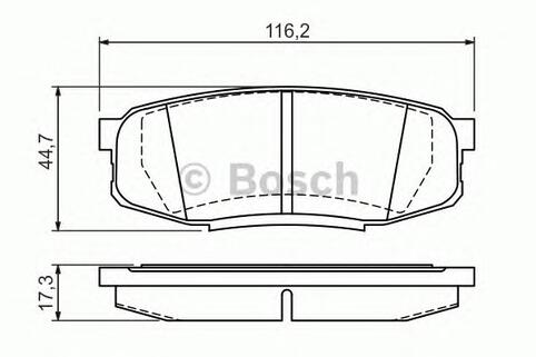 Rear Brake Pad Set
