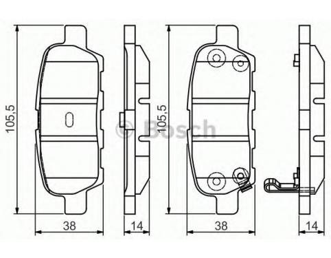 Rear Brake Pad Set