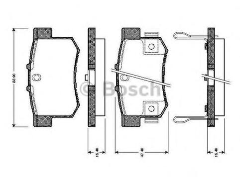 Rear Brake Pad Set