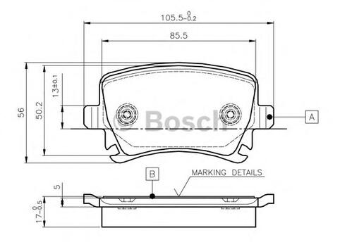 Rear Brake Pad Set