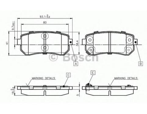 Rear Brake Pad Set