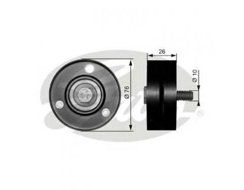 Deflection/Guide Pulley, v-ribbed belt