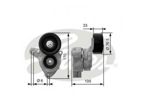 Tensioner Lever, v-ribbed belt