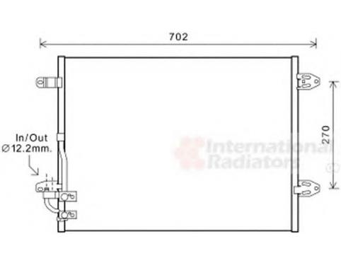 A/C CONDENSER WITHFLUID RESERVOIR ANDPROTECTIVE GRILLE