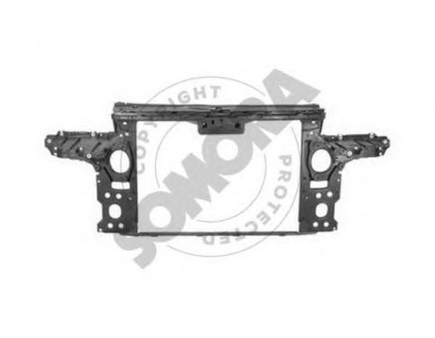 Lock carrier with mounting forcoolant radiator