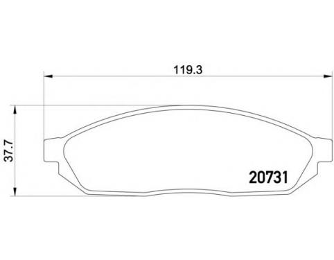 Front Brake Pad Set