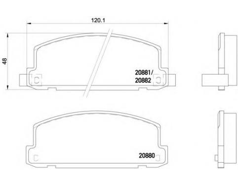 Brake Pad Set, disc brake