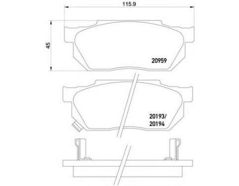 Brake Pad Set, disc brake