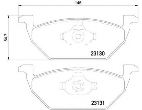 1 SET OF BRAKE PADS FOR DISK BRAKE ECO