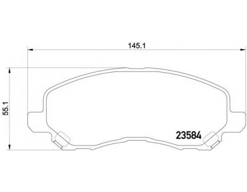 PAD SET, FR BRAKE