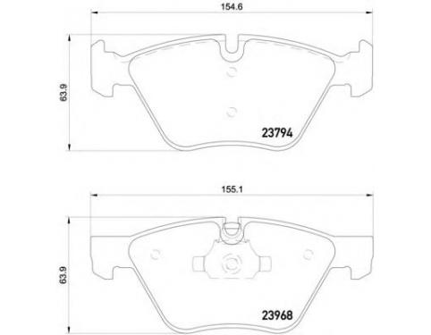 REPAIR KIT, BRAKE PADS ASBESTOS-FREE