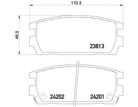 PAD KIT-REAR DISC BRAKE