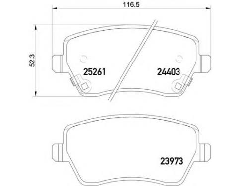 Front Brake Pad Set