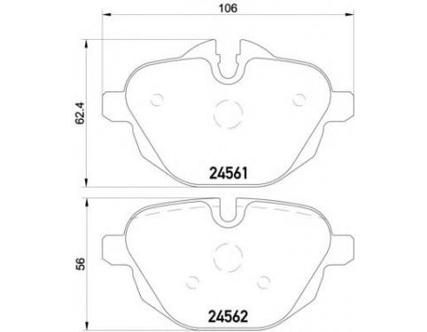 Rear Brake Pad Set