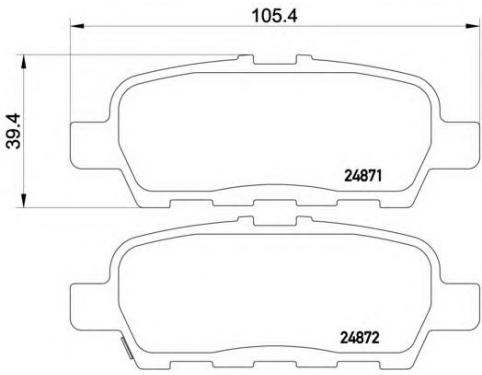 Rear Brake Pad Set