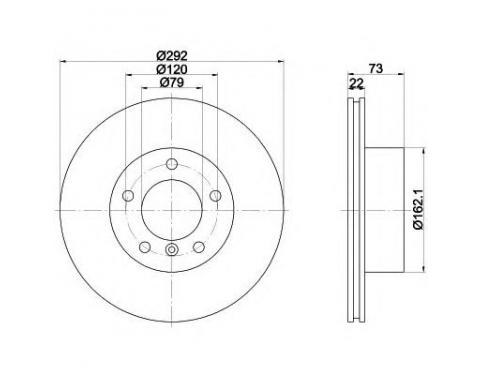BRAKE DISC, VENTILATED
