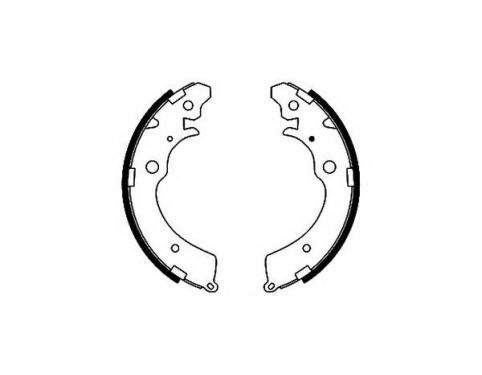 SHOE SET REAR BRAKE