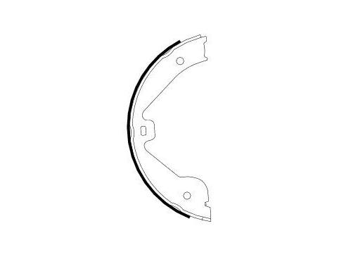 Brake Shoe Set, parking brake