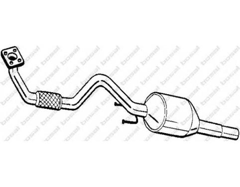 EXHAUST PIPE WITH CATALYST