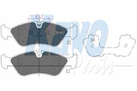 SET FRICTION PADS BRK