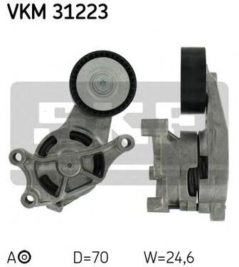 Tensioner Pulley, v-ribbed belt