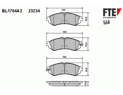 Front Brake Pad Set