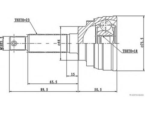 SHAFT ASSY,FRONT DRIVE LH