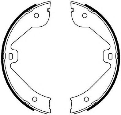 Brake Shoe Set, parking brake