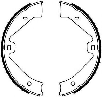 Brake Shoe Set, parking brake