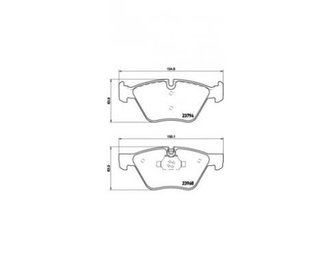 Repair Kit, Brake Pads Asbestos-Free