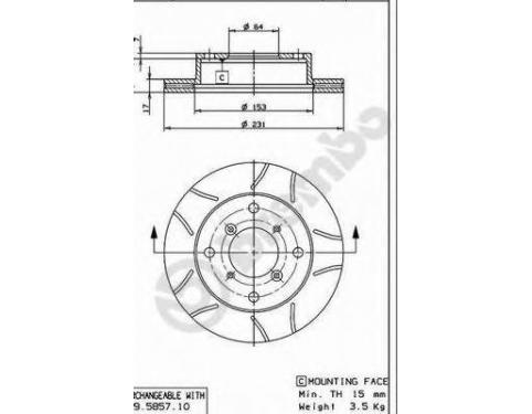 Front Brake Disc Set
