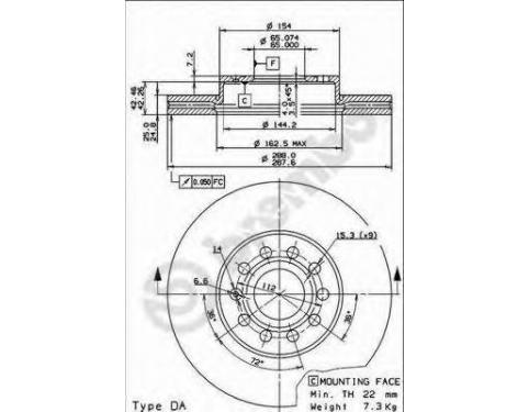 Front Brake Disc Set