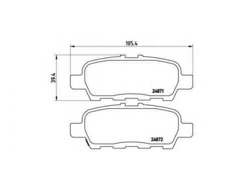 Rear Brake Pad Set