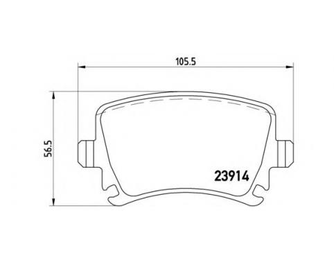 Rear Brake Pad Set
