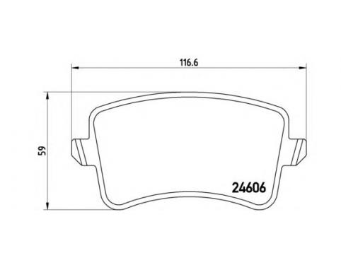 Rear Brake Pad Set