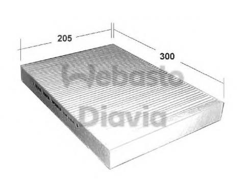 dust and pollen filter element