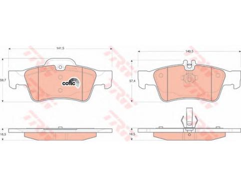 Rear Brake Pad Set