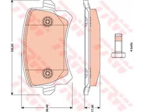 Rear Brake Pad Set