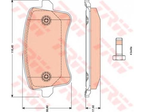 Rear Brake Pad Set