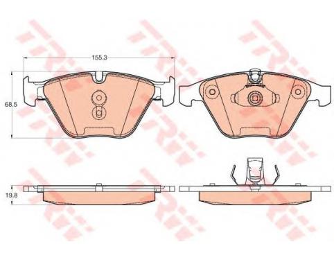 Repair Kit, Brake Pads Asbestos-Free
