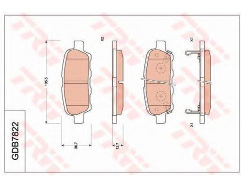PAD KIT-DISC BRAKE,REAR